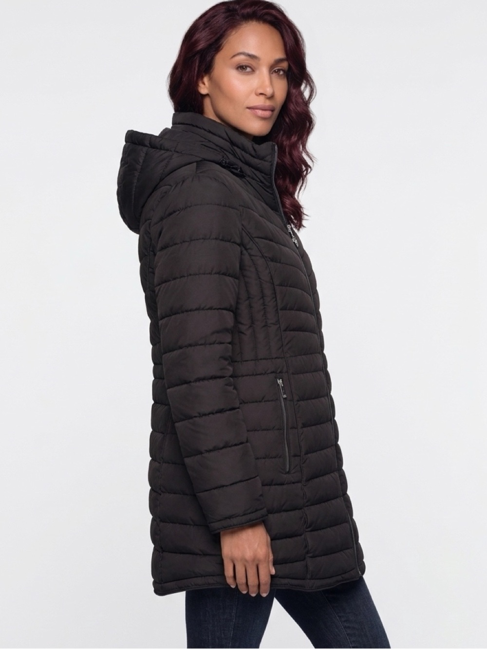 Michael Kors Quilted Hooded Jacket Size Medium